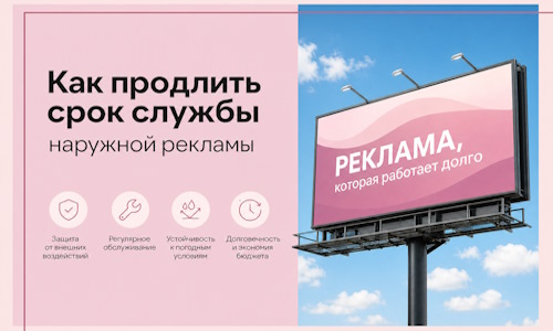 Как продлить срок службы наружной рекламы в  Мурманске