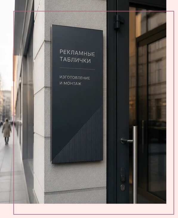 Рекламные таблички в Мурманске по цене от 4627 р. | Аванза-Мрм
