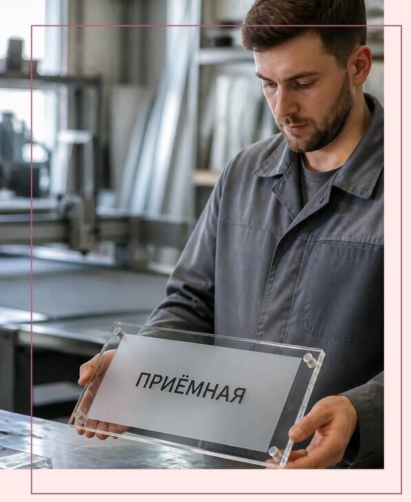 Таблички из оргстекла на заказ в Мурманске от 4010 р. | Аванза-Мрм