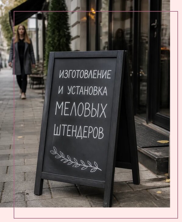 Меловые штендеры в Мурманске по цене от 6683 р. | Аванза-Мрм